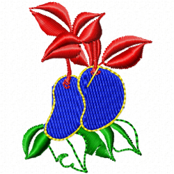 Flowers And Tree Embroidery Design 11